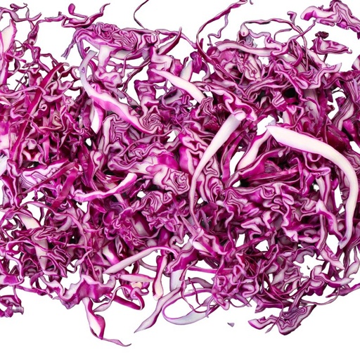 Rotkraut geschnitten