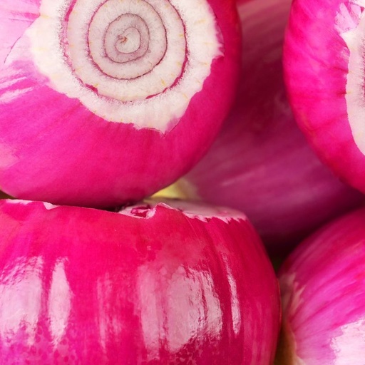Zwiebel rot geschält/geschnitten Inland